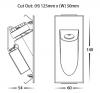 MINTAKA RECESSED STEP LIGHT IP54 BLACK